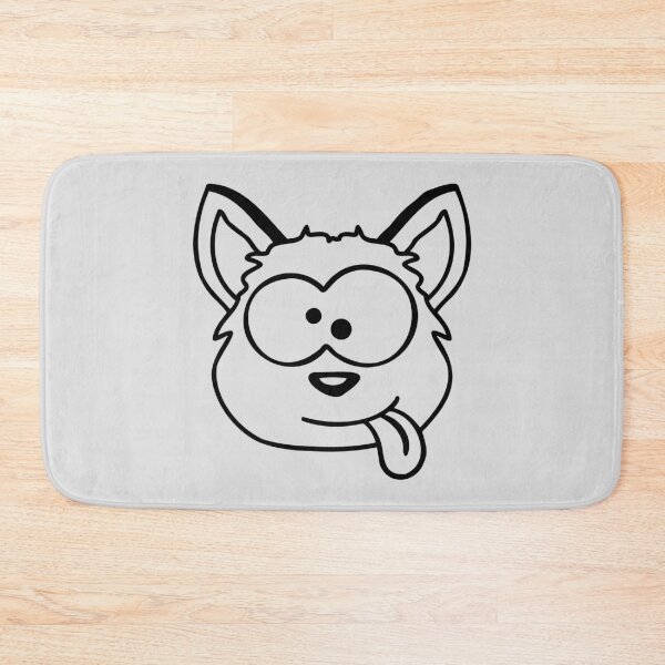 Item preview, Dog Fox Funny Grimace Squinting Tongue Out Comic Cartoon designed and sold by shirt-o-mat.
