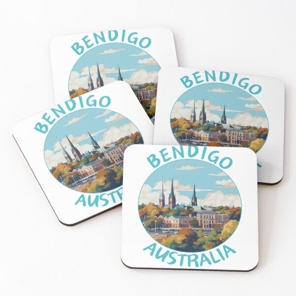 Item preview, Bendigo in Victoria Australia Art Travel Emblem designed and sold by MaateoDesign.