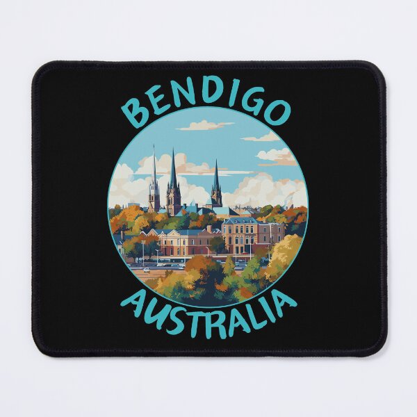 Item preview, Bendigo in Victoria Australia Art Travel Emblem designed and sold by MaateoDesign.