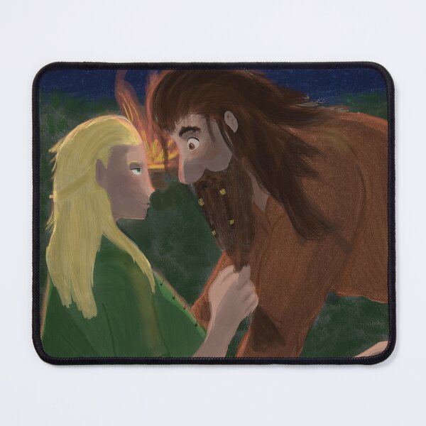 Item preview, ¡La barba no! Legolas y Gimli en la fogata  designed and sold by love is daily.