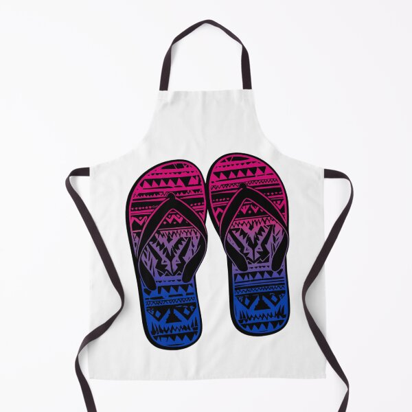 Item preview, Bisexual Pride Flag Tribal Flip-Flops Design – Vibrant Pride Art designed and sold by Travelslightly.