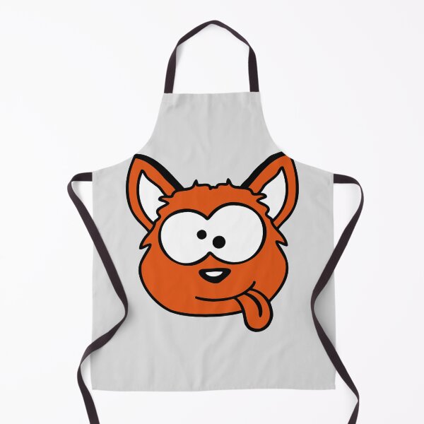 Item preview, Dog Fox Funny Grimace Squinting Tongue Out Comic Cartoon designed and sold by shirt-o-mat.