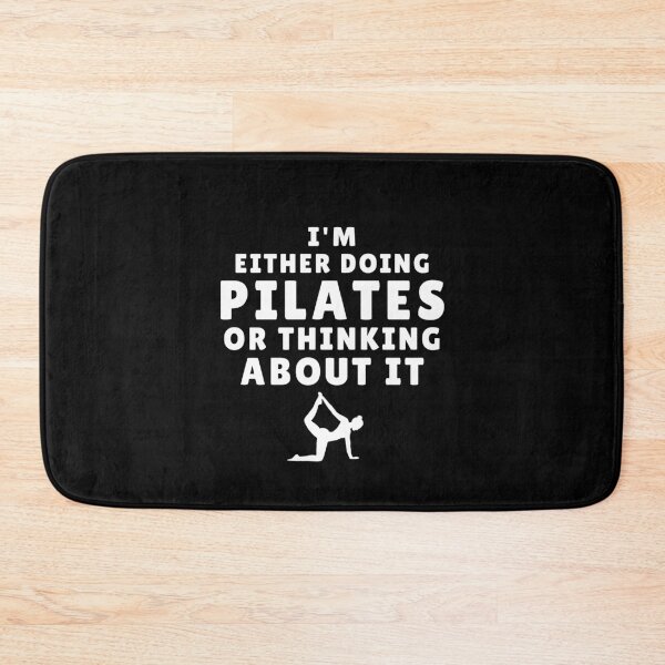 Item preview, I'm Either Doing Pilates or Thinking About It Funny Pilates Lovers Saying  designed and sold by MouDantArts.