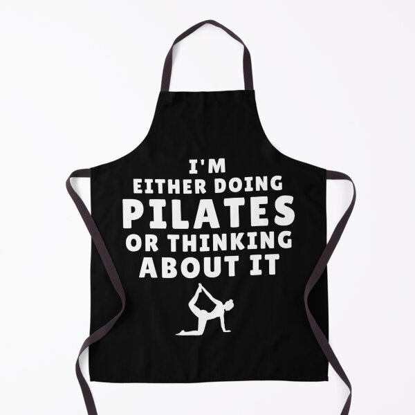 Item preview, I'm Either Doing Pilates or Thinking About It Funny Pilates Lovers Saying designed and sold by MouDantArts.