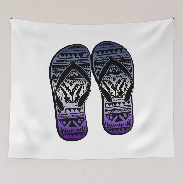 Item preview, Butch Pride Flag Tribal Flip-Flops Design – Vibrant Pride Art designed and sold by Travelslightly.