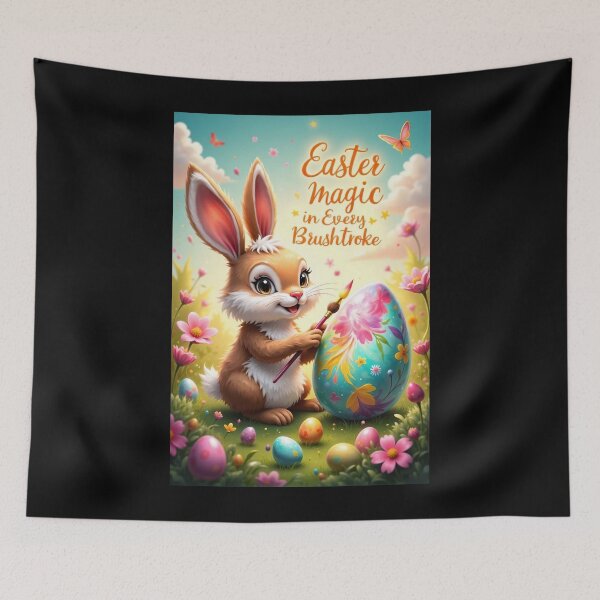 Item preview, A creative Easter bunny in spring splendor designed and sold by ArtCreator2023.