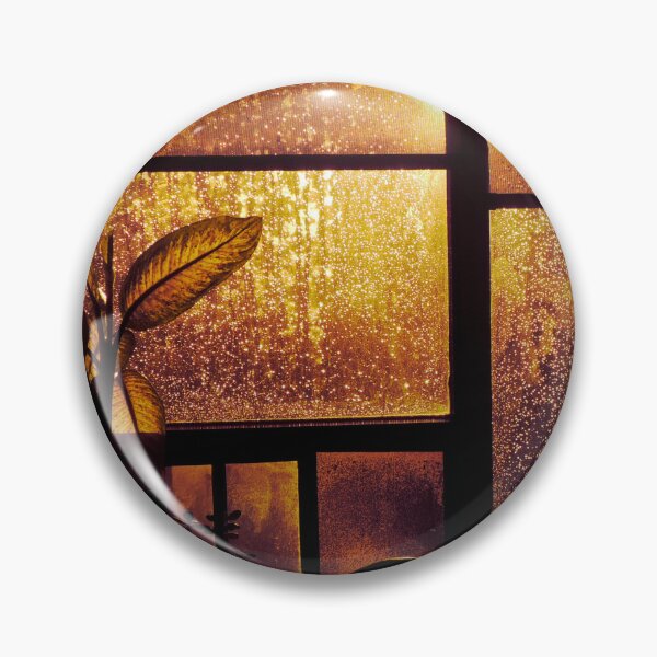 Item preview, Sepia-Toned Rainy Night Window with Overlaid Golden Stars designed and sold by CountyKent.
