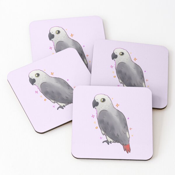 Item preview, Cute gray african parrot  designed and sold by Mayarartsy.