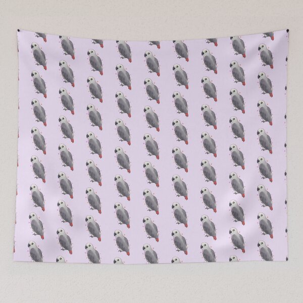 Item preview, Cute gray african parrot  designed and sold by Mayarartsy.