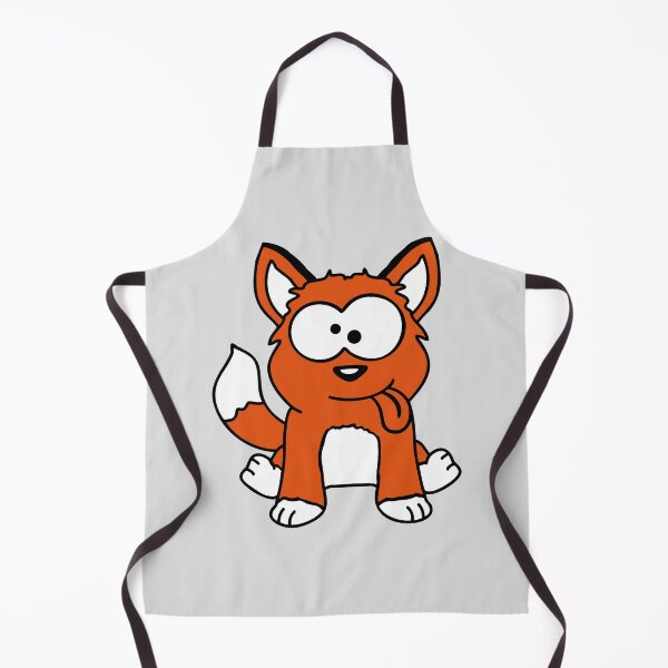 Item preview, Dog Fox Funny Grimace Squinting Tongue Out Comic Cartoon designed and sold by shirt-o-mat.