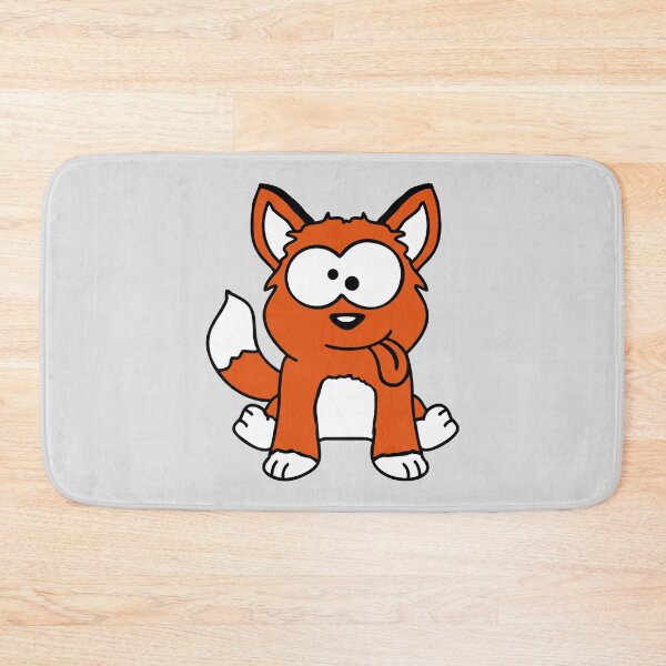 Item preview, Dog Fox Funny Grimace Squinting Tongue Out Comic Cartoon designed and sold by shirt-o-mat.