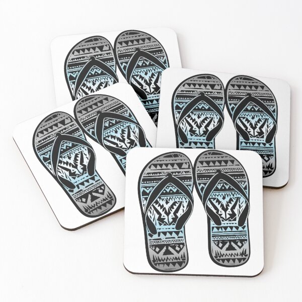 Item preview, Demiboy Pride Flag Tribal Flip-Flops Design – Vibrant Pride Art designed and sold by Travelslightly.