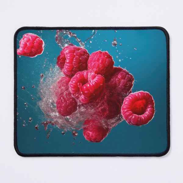 Item preview, Juicy raspberries appear to be splashing through water, designed and sold by anytka.