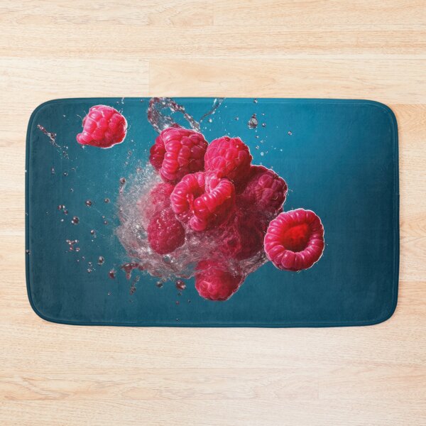 Item preview, Juicy raspberries appear to be splashing through water, designed and sold by anytka.
