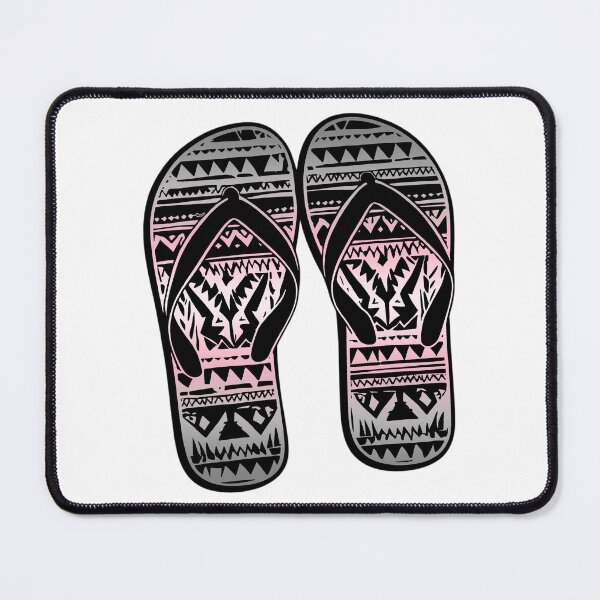 Item preview, Demigirl Pride Flag Tribal Flip-Flops Design – Vibrant Pride Art designed and sold by Travelslightly.