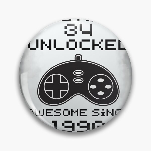 Item preview, Level 34 Unlocked Awesome Since 1990 Funny Gaming Lovers designed and sold by Nicet-shirt1.
