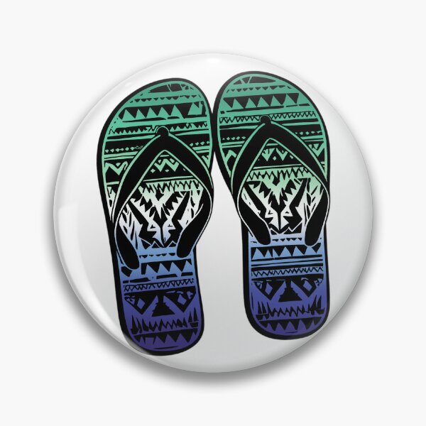 Item preview, Gay MLM Pride Flag Tribal Flip-Flops Design – Vibrant Pride Art designed and sold by Travelslightly.