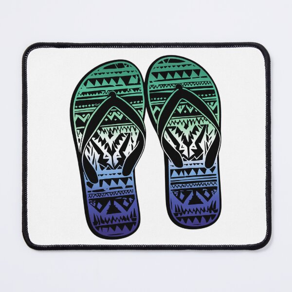Item preview, Gay MLM Pride Flag Tribal Flip-Flops Design – Vibrant Pride Art designed and sold by Travelslightly.