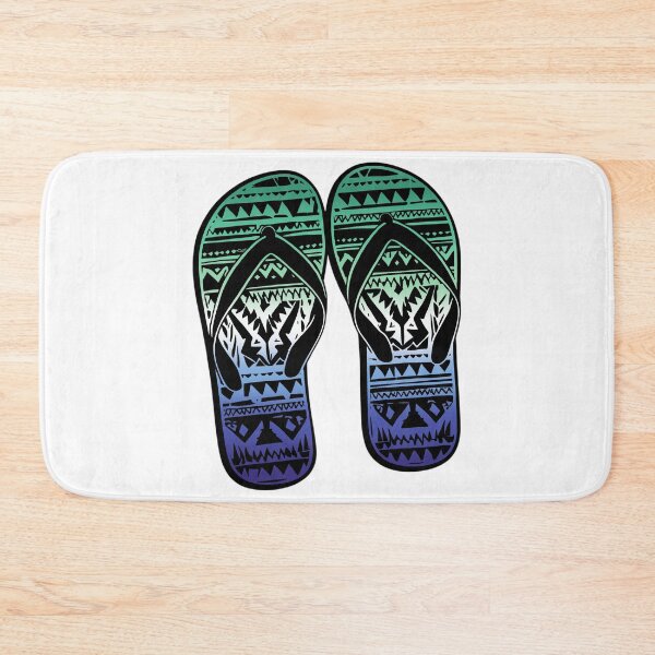 Item preview, Gay MLM Pride Flag Tribal Flip-Flops Design – Vibrant Pride Art designed and sold by Travelslightly.