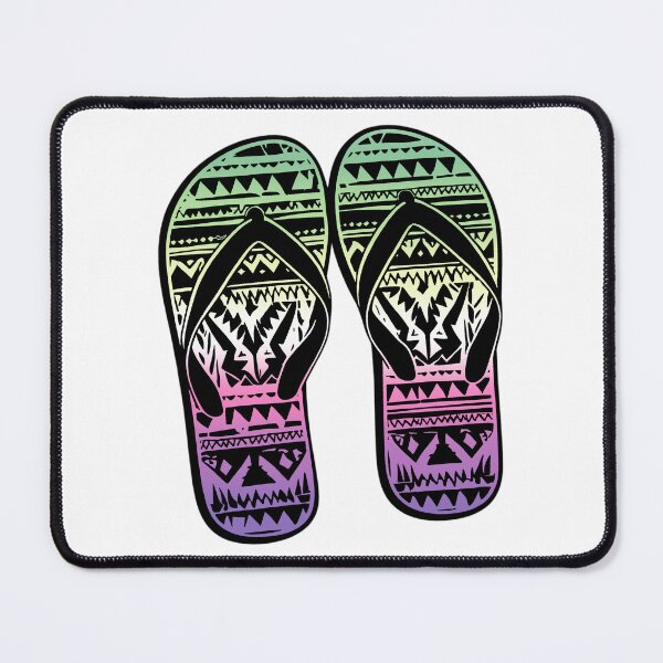 Item preview, Genderfae Pride Flag Tribal Flip-Flops Design – Vibrant Pride Art designed and sold by Travelslightly.