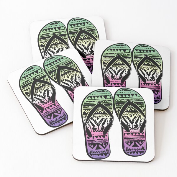 Item preview, Genderfae Pride Flag Tribal Flip-Flops Design – Vibrant Pride Art designed and sold by Travelslightly.