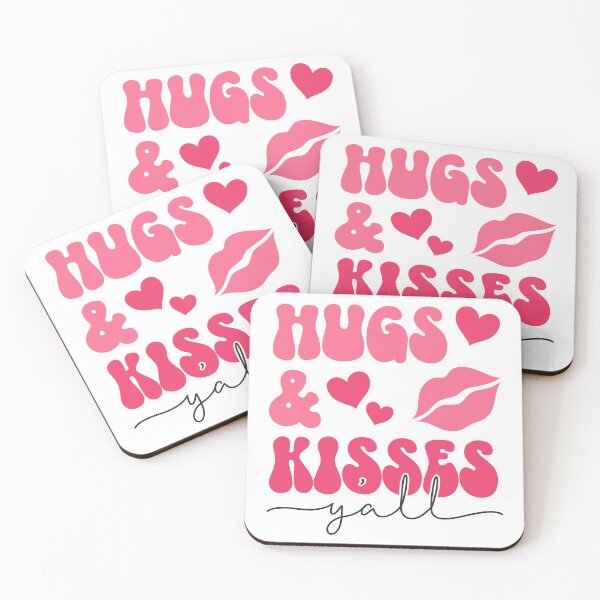 Item preview, Hugs & Kisses Y'all - Fun Retro Valentine's Design designed and sold by Frollein S Berlin.