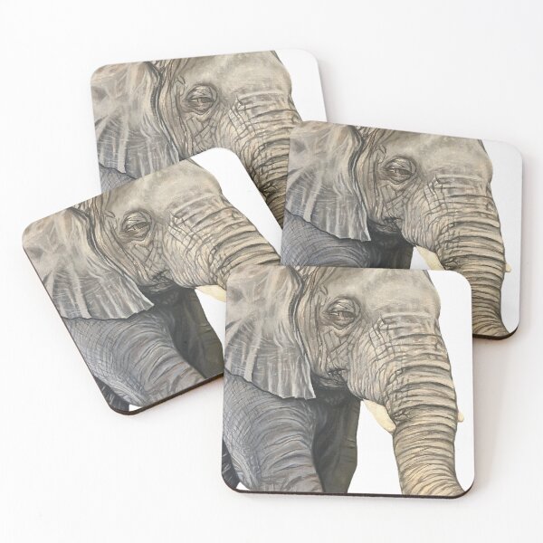 Item preview, Realistic Elephant Painting (no background) designed and sold by alloftheinspired.