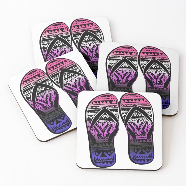 Item preview, Genderfluid Pride Flag Tribal Flip-Flops Design – Vibrant Pride Art designed and sold by Travelslightly.