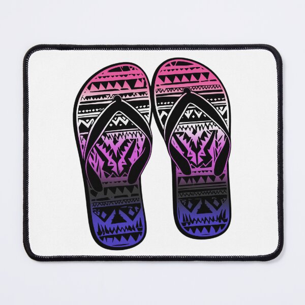 Item preview, Genderfluid Pride Flag Tribal Flip-Flops Design – Vibrant Pride Art designed and sold by Travelslightly.