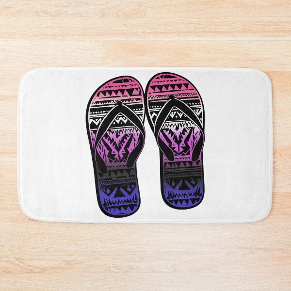 Item preview, Genderfluid Pride Flag Tribal Flip-Flops Design – Vibrant Pride Art designed and sold by Travelslightly.