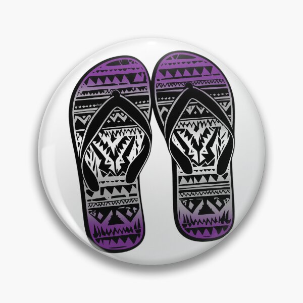 Item preview, Greysexual Pride Flag Tribal Flip-Flops Design – Vibrant Pride Art designed and sold by Travelslightly.