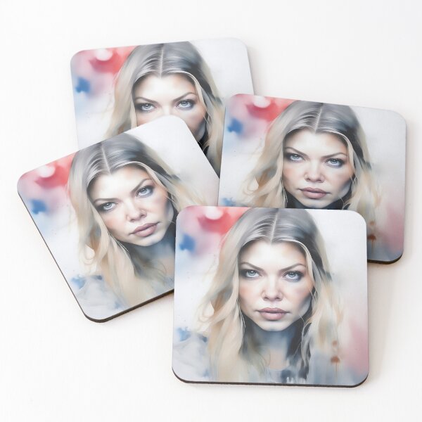 Item preview, Watercolor portrait of Fergie designed and sold by bogfl.