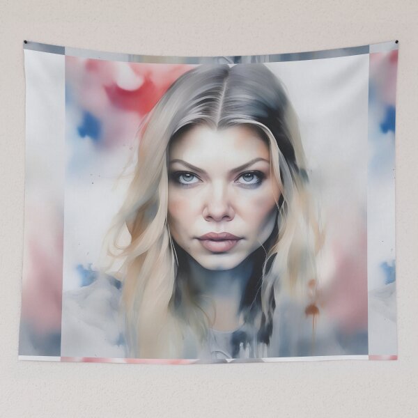 Item preview, Watercolor portrait of Fergie designed and sold by bogfl.