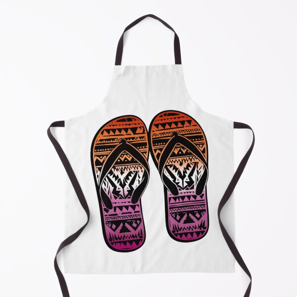 Artikelvorschau, Tribal-Flip-Flops mit lesbischem Stolz – Lebendige Stolzkunst entworfen und verkauft von Travelslightly.