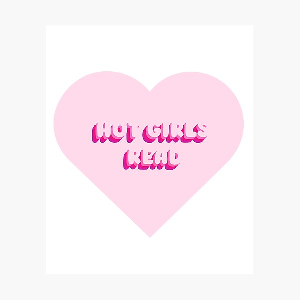 Item preview, Hot Girls Read Pink Aesthetic Books Lovers - Funny Gifts Book Girly Hot Heart Cute Pastel Colors Pink designed and sold by MatthewViews.