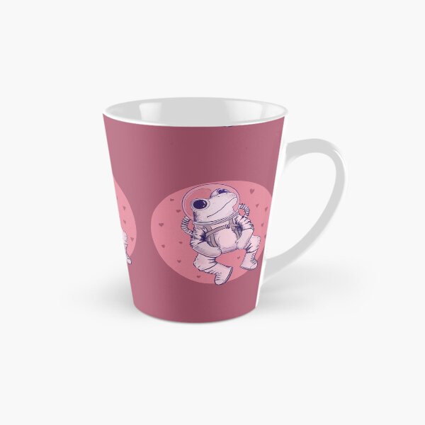 Item preview, Adorable valentine frog cosmonaut in space with heart background designed and sold by Matoforma.