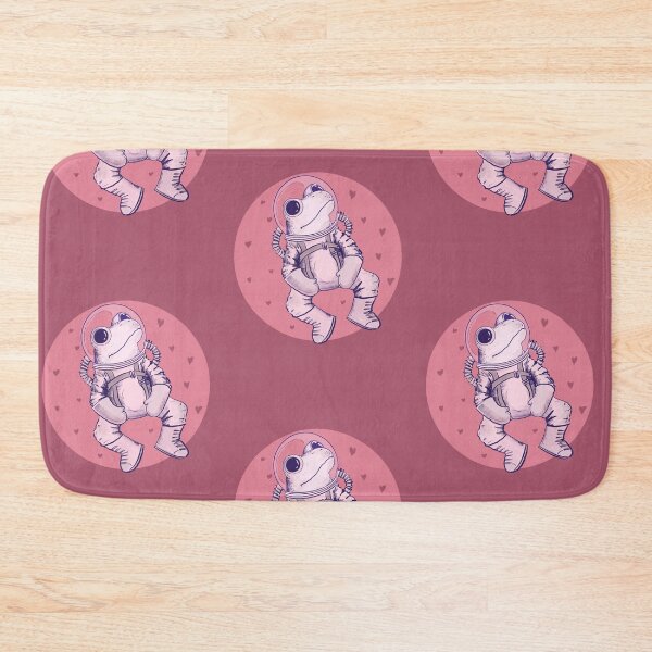 Item preview, Adorable valentine frog cosmonaut in space with heart background designed and sold by Matoforma.