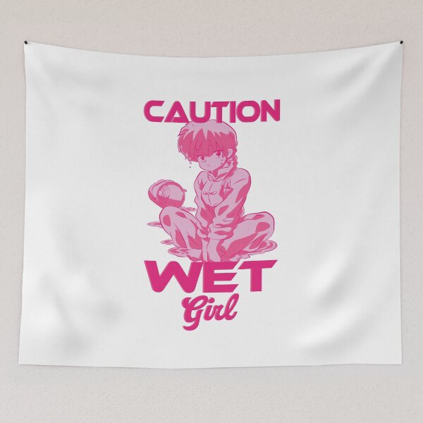 Item preview, RANMA 1/2 2024: CAUTION WET GIRL designed and sold by FunGangStore.