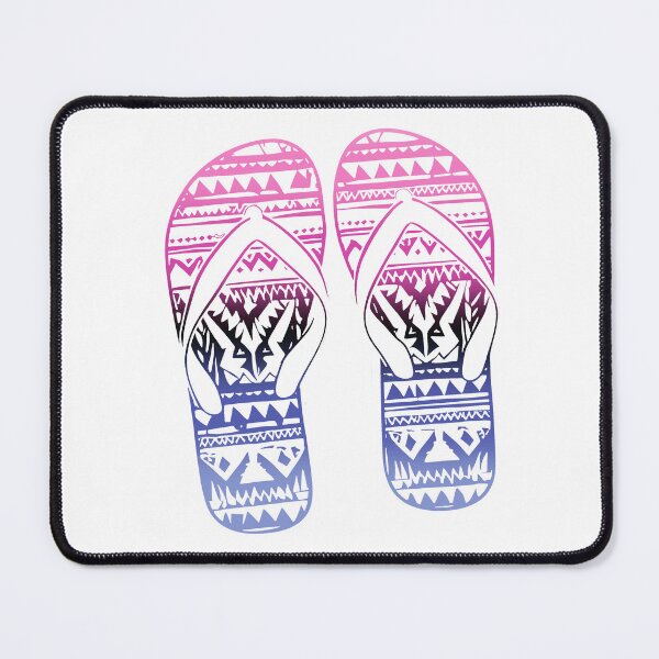 Item preview, Omnisexual Pride Flag Tribal Flip-Flops Design – Vibrant Pride Art designed and sold by Travelslightly.