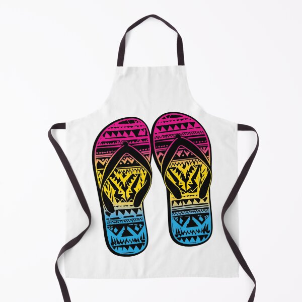 Item preview, Pansexual Pride Flag Tribal Flip-Flops Design – Vibrant Pride Art designed and sold by Travelslightly.