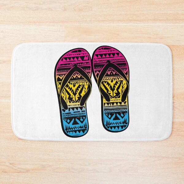 Item preview, Pansexual Pride Flag Tribal Flip-Flops Design – Vibrant Pride Art designed and sold by Travelslightly.