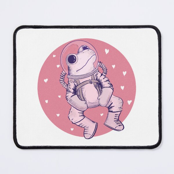 Item preview, Cute valentine frog in space with heart background designed and sold by Matoforma.