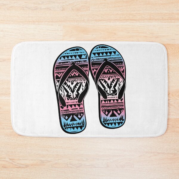 Item preview, Transgender Pride Flag Tribal Flip-Flops Design – Vibrant Pride Art designed and sold by Travelslightly.