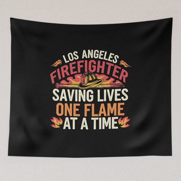 Item preview, Los Angeles Firefighter – Saving Lives, One Flame at a Time designed and sold by tmerchtrends.