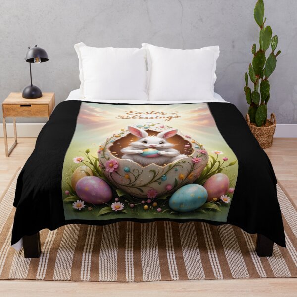Artikelvorschau, Verträumter Osterhase in eleganter Osterkulisse entworfen und verkauft von ArtCreator2023.