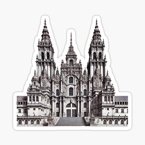 Artikel-Vorschau von Die Kathedrale von Santiago de Compostela, designt und verkauft von bcpilgrim.
