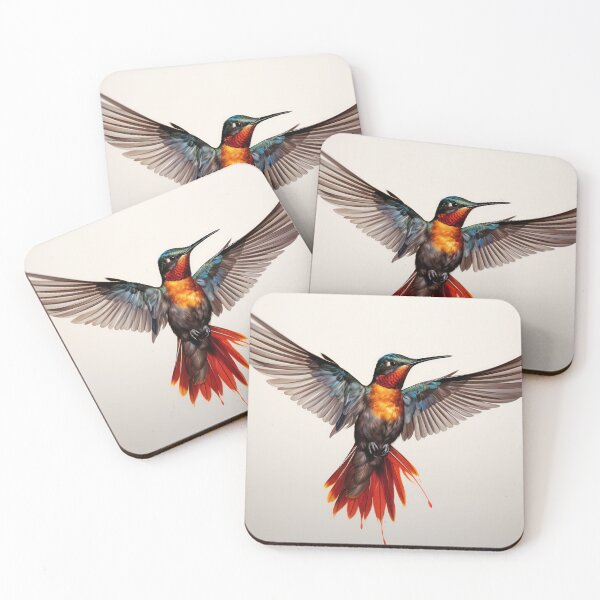 Item preview, Vibrant Hummingbird in Flight Art designed and sold by anytka.