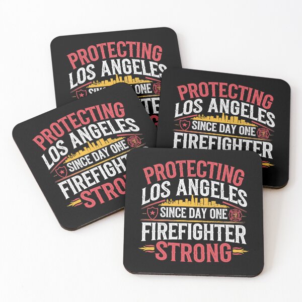 Item preview, Protecting Los Angeles Since Day One – Strong Firefighter Pride designed and sold by tmerchtrends.