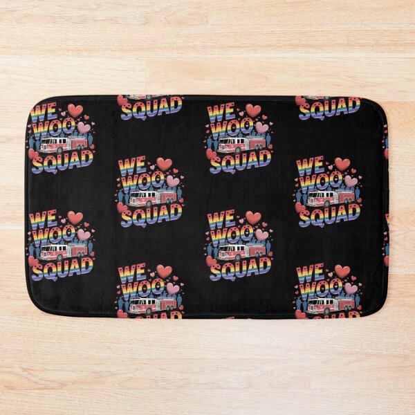 Item preview, We woo squad Valentines, fire truck designed and sold by MadCatPrints.
