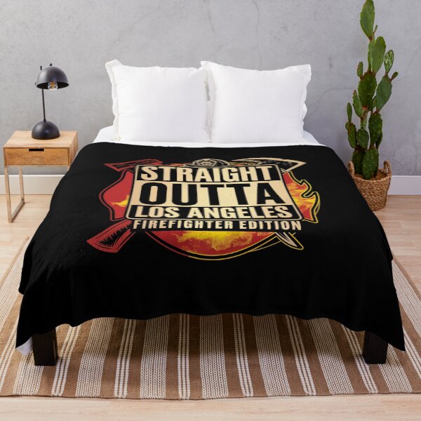 Item preview, Straight Outta Los Angeles – Firefighter Edition designed and sold by tmerchtrends.